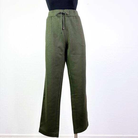 Ted Baker Vveria Relaxed Side Trim Jersey Knit Jogger Pant Olive size 2 US 6 NWT - Picture 2 of 12